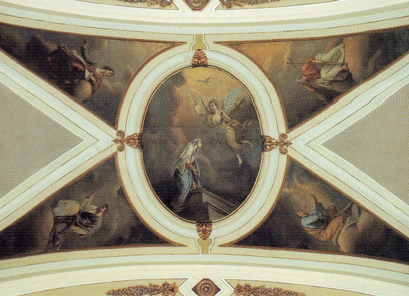 Annunciazuine - 1863 - affresco - chiesa di Santa Maria Assunta - Cimbergo (BS)